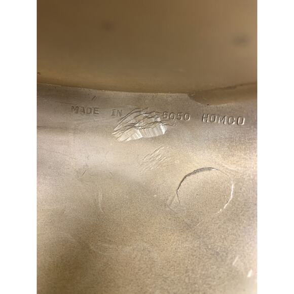 Vintage Pair Homco Gold Plastic Wall Pocket Planter Vase Hollywood Regency 1978 - Picture 6 of 10